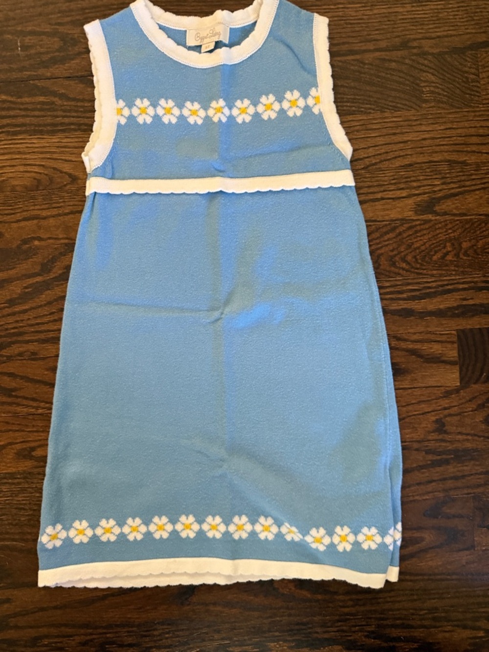 Cygnet Living Light Blue Daisy Knit Shift Dress